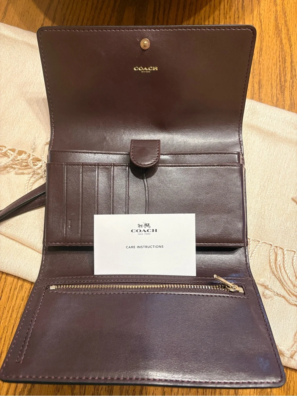 Coach smooth leather